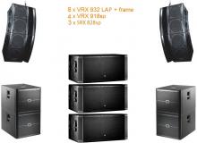 VRX set 4 15000W Powered